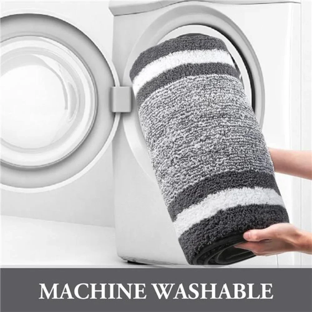 Non-Slip Fluffy Soft Plush Microfiber Bath Rugs 59